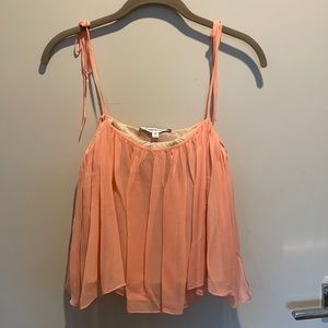 Elizabeth and James Peach Silk Tank